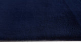 Turuun Soft Faux Fur Navy Rug