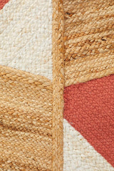 Oaxaca Pink Jute Cotton Rug