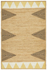 Oaxaca Yellow Jute Cotton Rug