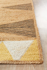 Oaxaca Yellow Jute Cotton Rug