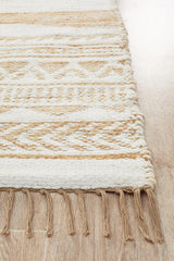 Oaxaca White Jute Cotton Rug