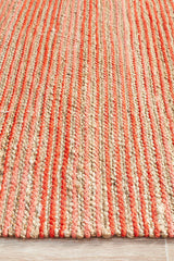 Oaxaca Coral Jute Cotton Rug