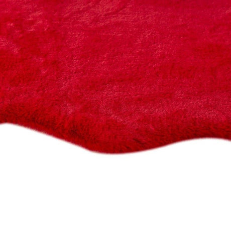 Turuun Soft Faux Sheepskin Red Rug