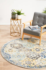 Poppy Multi Transitional Round Rug