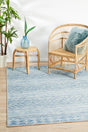 Promenade Outdoor Urban Blue Rug