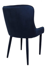 Plato Navy Blue Velvet Dining Chairs - Set of 2