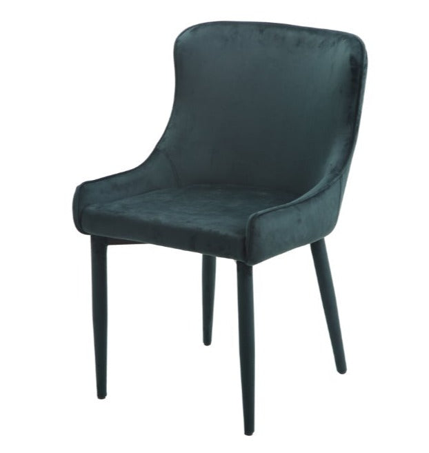 Plato Emerald Velvet Dining Chairs - Set of 2