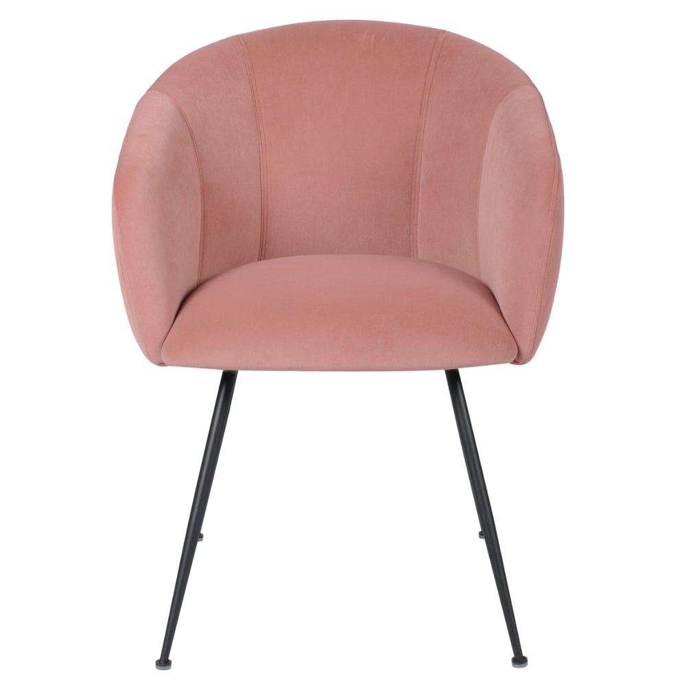 Lincoln Blush Velvet Dining Chairs - Set of 2