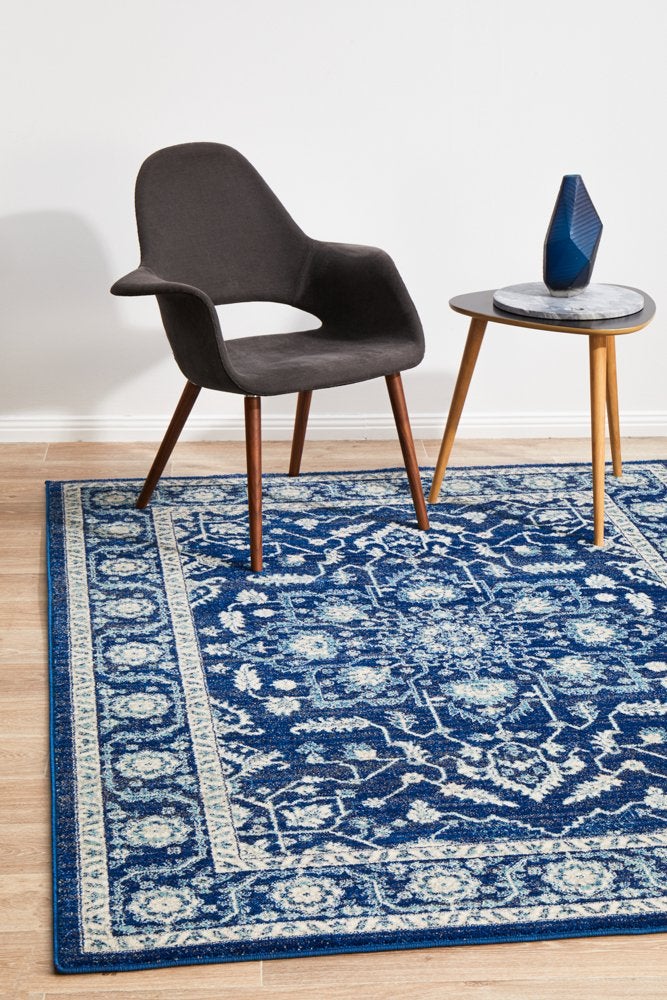 Release Navy Transitional Rug