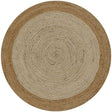 Round Natural Border Jute Rug