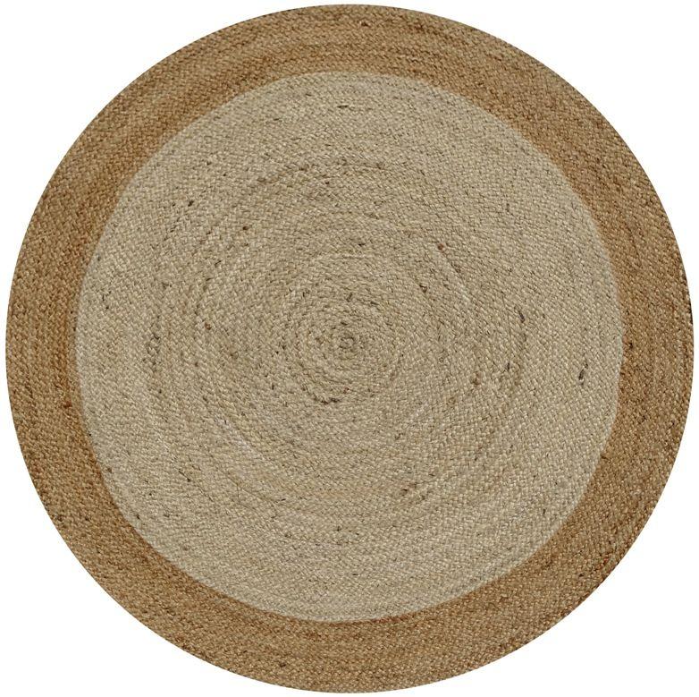 Round Natural Border Jute Rug – Lost Design Society Rugs