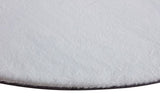 Turuun Soft Faux Fur White Round Rug