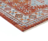 Zahara Rust Fringe Rug