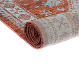 Zahara Rust Fringe Rug