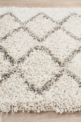 Beni Ourain Inspired Berber Tantan Natural Shag Rug