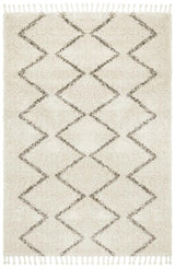 Beni Ourain Inspired Berber Tantan Natural Shag Rug