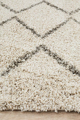 Beni Ourain Inspired Berber Tantan Natural Shag Rug