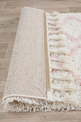 Beni Ourain Inspired Berber Tantan Pink Shag Rug