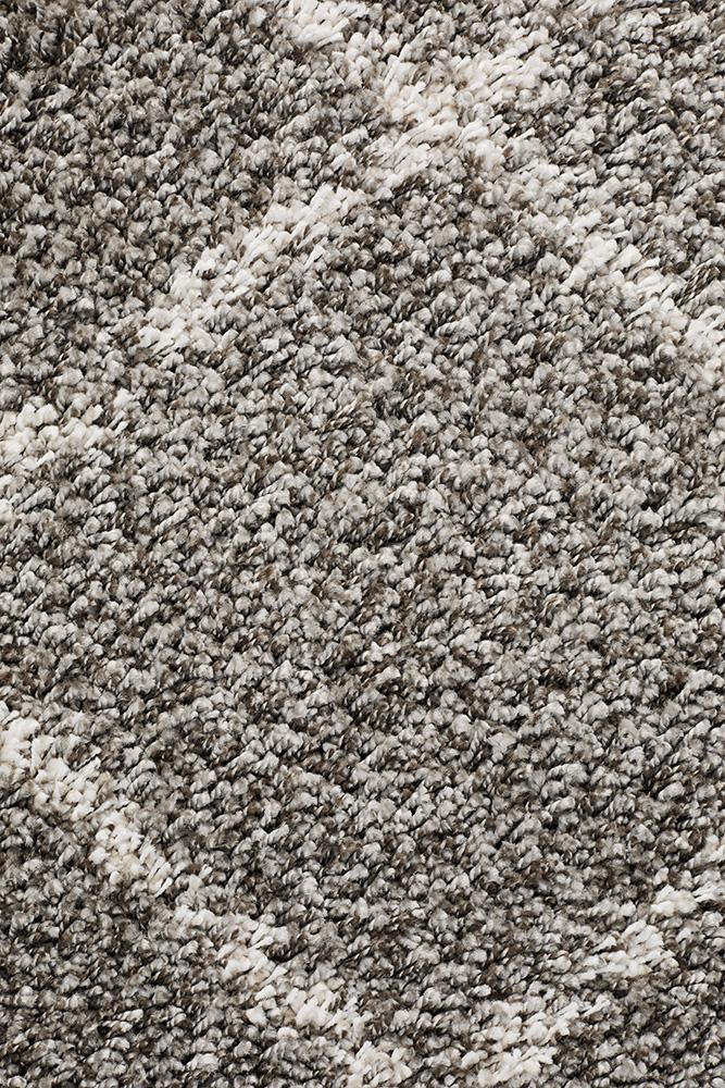 Beni Ourain Inspired Berber Tiznit Grey Shag Rug