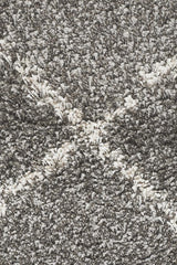 Beni Ourain Inspired Berber Tiznit Grey Shag Rug