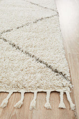 Beni Ourain Inspired Berber Tiznit Natural Shag Rug