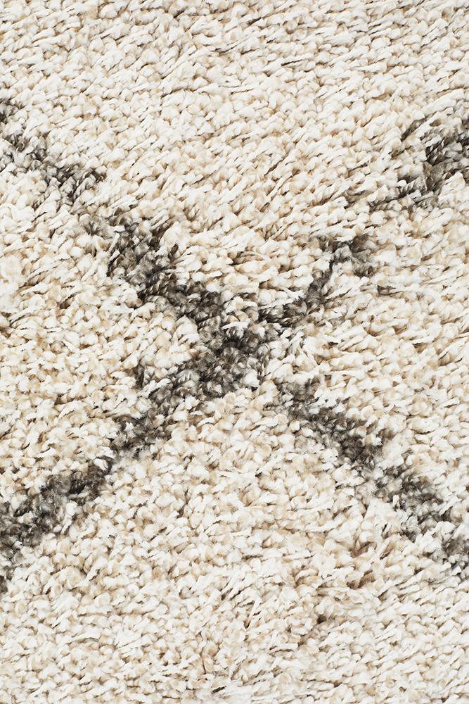 Beni Ourain Inspired Berber Tiznit Natural Shag Rug