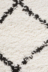 Beni Ourain Inspired Berber Tiznit Cream White Shag Rug