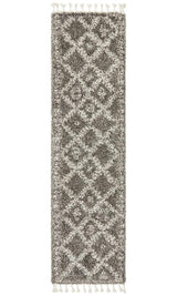 Beni Ourain Inspired Berber Safi Grey Shag Rug