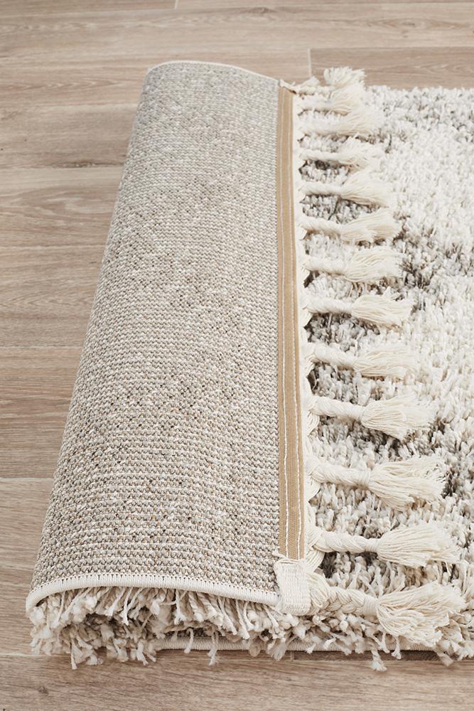 Beni Ourain Inspired Berber Safi Natural Shag Rug