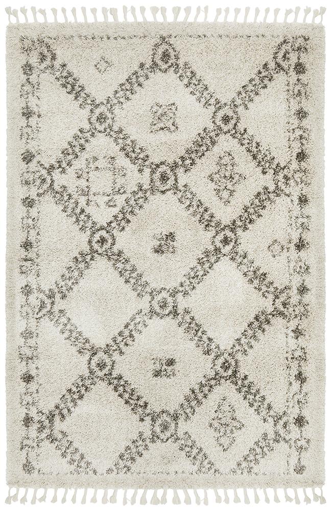 Beni Ourain Inspired Berber Safi Natural Shag Rug