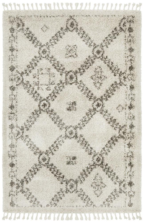 Beni Ourain Inspired Berber Safi Natural Shag Rug