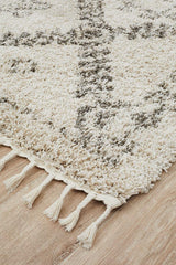 Beni Ourain Inspired Berber Safi Natural Shag Rug