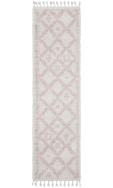 Beni Ourain Inspired Berber Safi Pink Shag Rug