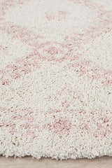 Beni Ourain Inspired Berber Safi Pink Shag Rug