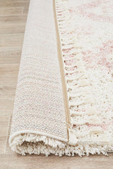 Beni Ourain Inspired Berber Safi Pink Shag Rug