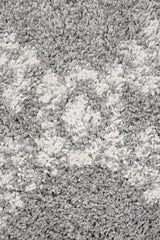 Beni Ourain Inspired Berber Safi Silver Shag Rug