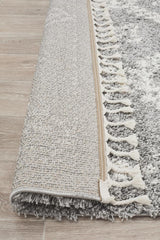 Beni Ourain Inspired Berber Safi Silver Shag Rug