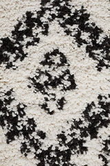 Beni Ourain Inspired Berber Safi Cream White Shag Rug