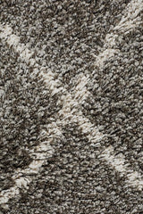 Beni Ourain Inspired Berber Samara Grey Shag Rug