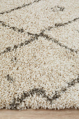 Beni Ourain Inspired Berber Samara Natural Shag Rug