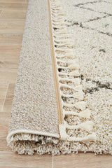 Beni Ourain Inspired Berber Samara Natural Shag Rug