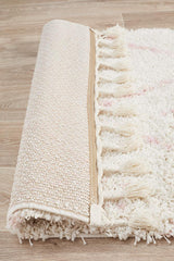 Beni Ourain Inspired Berber Samara Pink Shag Rug