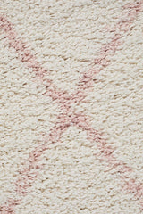 Beni Ourain Inspired Berber Samara Pink Shag Rug