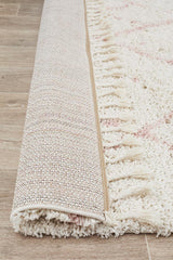 Beni Ourain Inspired Berber Samara Pink Shag Rug