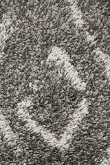 Beni Ourain Inspired Berber Larache Grey Shag Rug