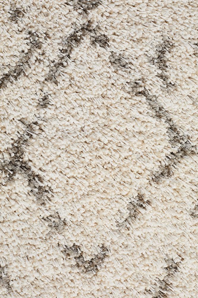 Beni Ourain Inspired Berber Larache Natural Shag Rug