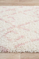 Beni Ourain Inspired Berber Larache Pink Shag Rug