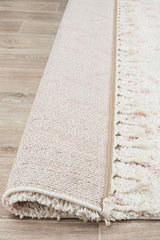 Beni Ourain Inspired Berber Larache Pink Shag Rug