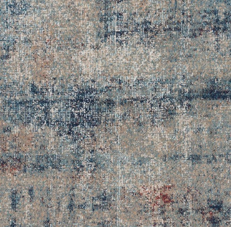 Santana Blue Abstract Transitional Rug