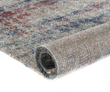 Santana Blue Abstract Transitional Rug